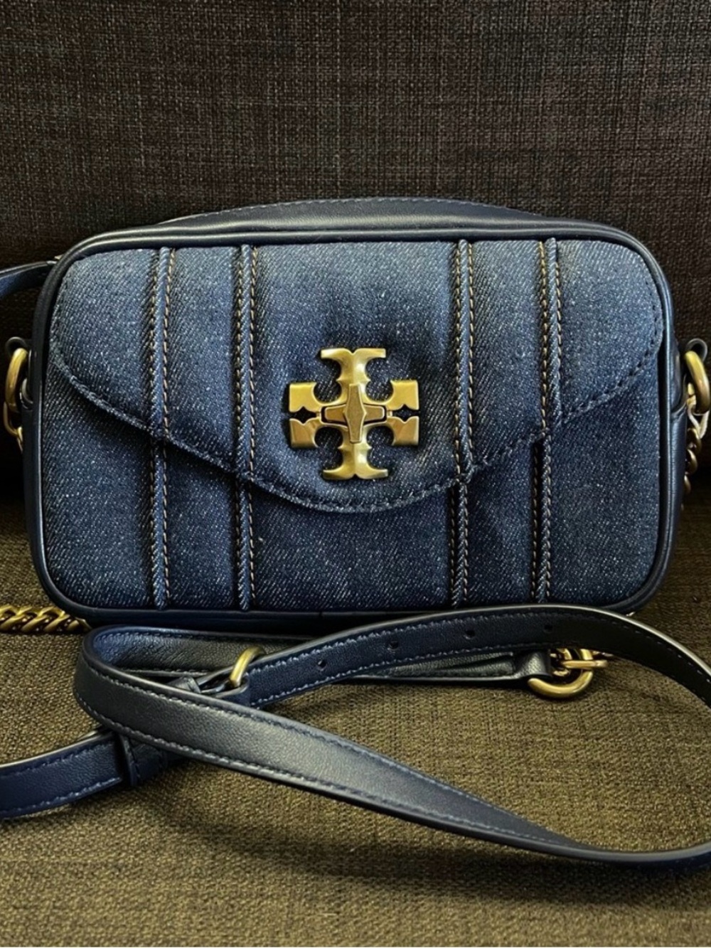Tory Burch - Kira Denim Mini Camera Bag NWOT